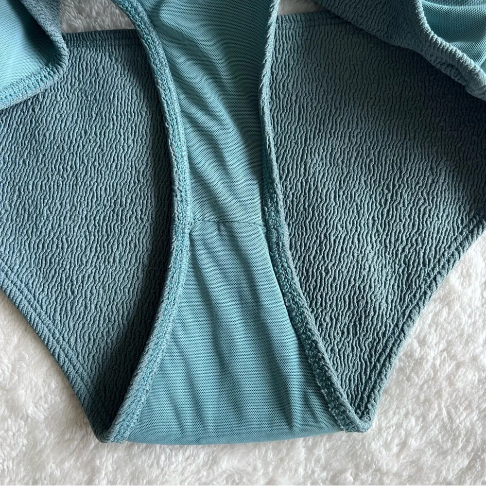 Wanderlust Textured Bikini Set Olive Size Small
